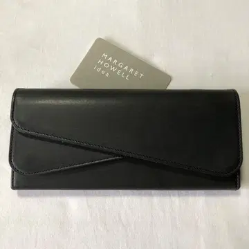 마가렛호웰 소가죽 장지갑 박스 동전 지갑 (네이비
