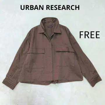 URBAN RESEARCH 브라운 밀리터리 숏 자켓