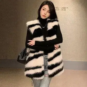 베스트 퍼 베스트 여성용 노카라 푹신하고 따뜻한 방한 아우터 캐주얼