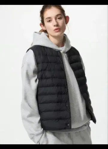 유니클로 파르테크 베스트 XL 블랙