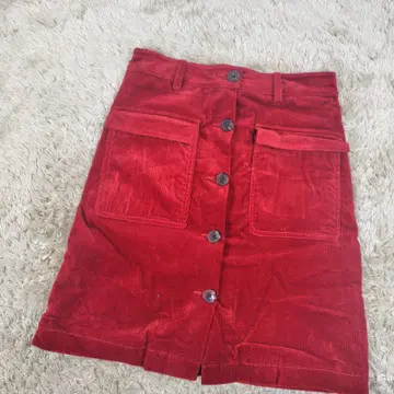 ETRO 코듀로이 랩스커트 안감 올 패턴 이탈리아제