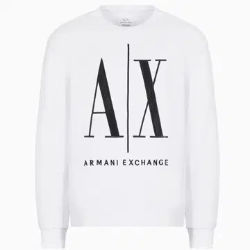 새상품급 ARMANI 아르마니 익스체인지 빅 로고 트레이닝복 화이트 S