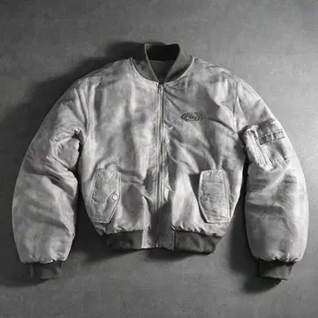 그레이 MA-1 플라이트 자켓