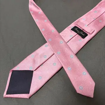 핑크 꽃무늬 넥타이 Franco Spada