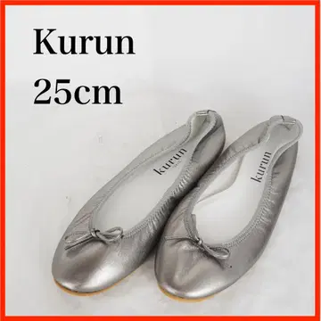O6972*새상품급*Kurun*발레 슈즈*25cm*실버