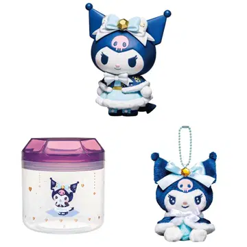 산리오 해피 복권 쿠로미 피규어 봉제 인형 참 캔니스터