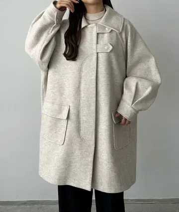 callautia 스탠 칼라 오버 미들 코트