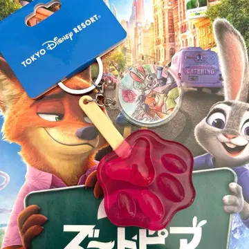 디즈니 키체인 주토피아 발바닥 아이스캔디