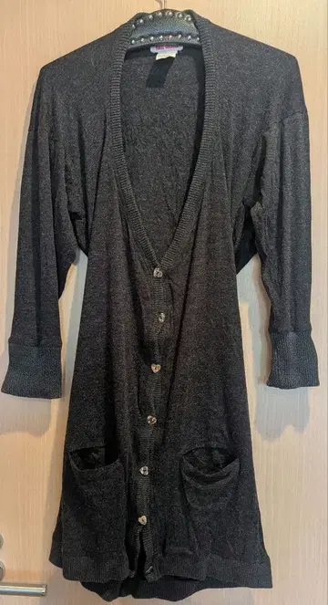 HALL OHARA 울 롱 가디건 그레이