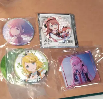 프로젝트 세카이 프로세카 글리터 캔뱃지 하나사토 미노리 카가미네 린