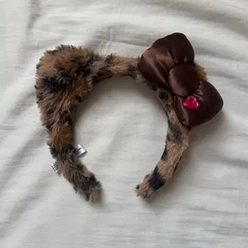 USJ 키티 머리띠 레오파드 무늬