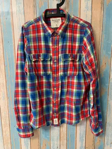 Abercrombie & Fitch 아바클로 XL 플란넬 셔츠