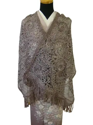 오시마 명주 무게츠 숄 순수 실크 MUGETU As847