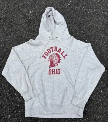 스며드는 프린트 인디언 헤드 챔피온 칼리지 프린트 후드티