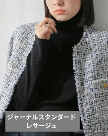 저널 스탠다드 레사쥬 카미노 골지 하이넥 풀오버 블랙