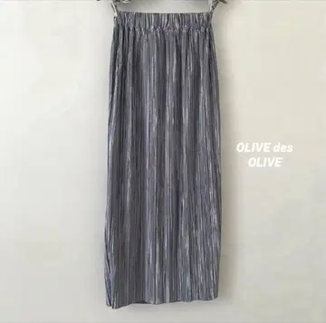 OLIVE des OLIVE 플리츠 스커트 샤인 퍼플 미사용 새상품