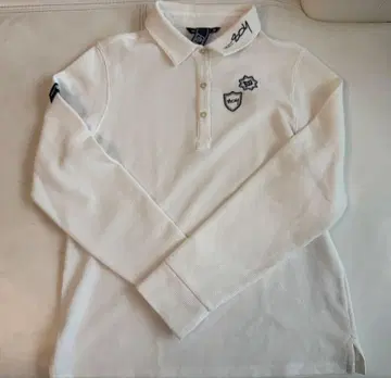 ZOY 화이트 긴팔 피케 셔츠