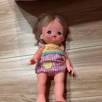 멜짱 인형 핑크 체크 의류 약 30cm 이불 포함