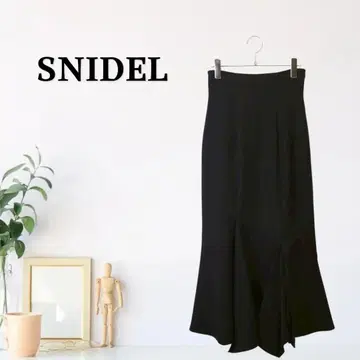 zA55 [ S ] SNIDEL 머메이드 스커트 롱 기장 세미 플레어