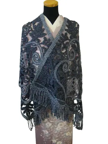 오시마 명주 무게츠 숄 순수 실크 MUGETU As849