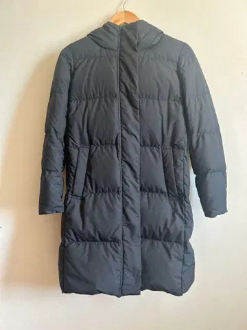 무인양품 후드 부착 롱 다운 자켓 S 블랙