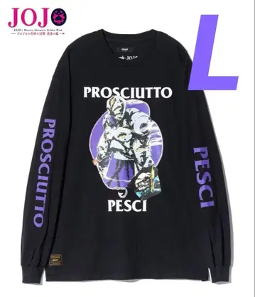 glamb  죠죠 프로슈토&페시 스탠드 롱t 블랙