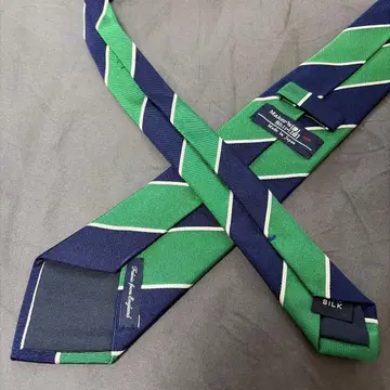 네이비 x 그린 넥타이 Makers' shirt 가마쿠라