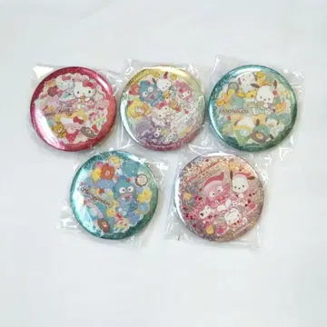 산리오 키라키라 BIG 캔 배지 5개 2