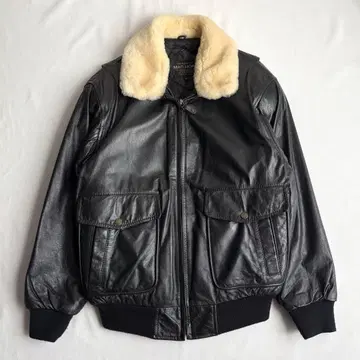 MAC HOPE 맥호프 옷깃 보아 가죽 자켓 플라이트 자켓