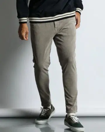 더퍼 스트레치 코듀로이 스키니 팬츠