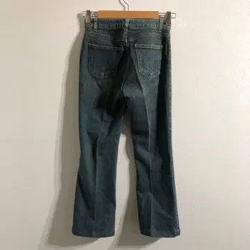 립 메이크 스트레이트 데님 팬츠 블루 여성용 슬림 레그 심플