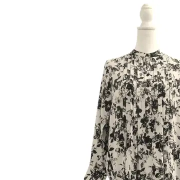 Re:EDIT 리디 스탠드 카라 꽃무늬 긴팔 롱 원피스 봄 가을