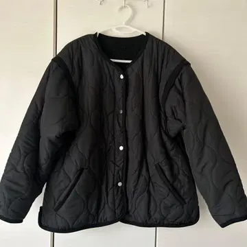 플리스 안감 부착 퀼팅 자켓 L 사이즈