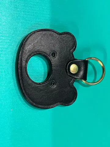 곰 모양 가죽 키링