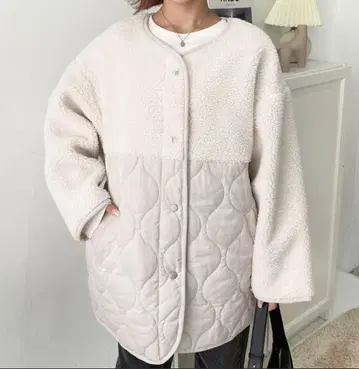 퀼팅 보아 자켓