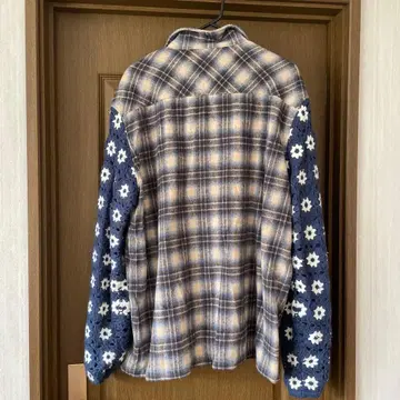 overPrint 체크 무늬 플란넬 셔츠 L