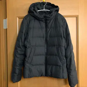 글로벌 워크 후드 부착 다크 그레이 다운 자켓 사이즈 L