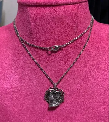 REVOLVER 실버925 롱 목걸이 (68cm)