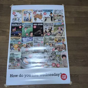 새상품급! 수요일이 어떡하지? 점보 포스터! 박스 포함