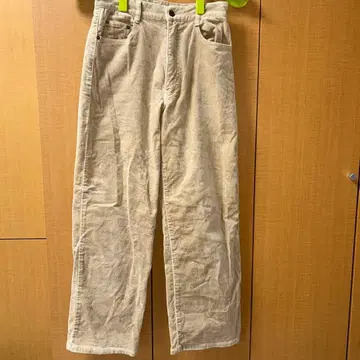 GHSTORY 코듀로이 스트레이트 팬츠 베이지