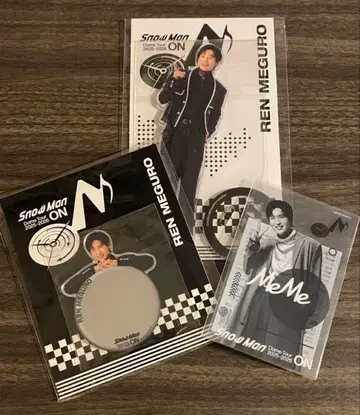 Snow Man 메구로 렌 아크릴 스탠드 3종 세트