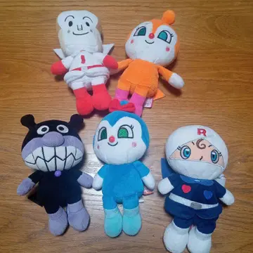 [ 새상품급 ] 세균맨 짤랑이 식빵맨 등 5체 세트