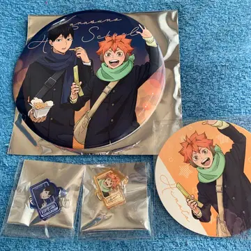 하이큐 코스모 월드 캔뱃지 코스터 키링 카게야마 히나타