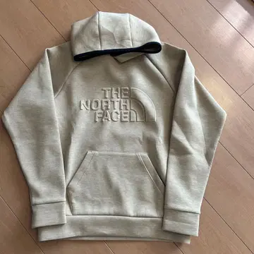 THE NORTH FACE 베이지 후드 부착 후드티