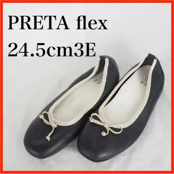 O6977*PRETA flex*인힐 발레 슈즈*24.5cm3E