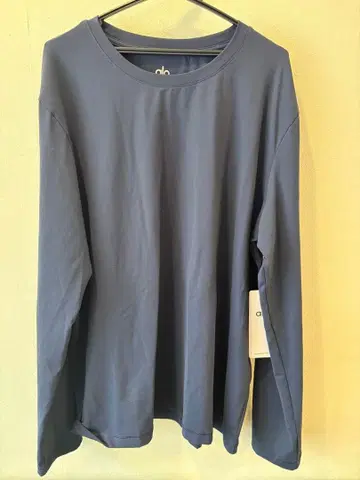 Alo Yoga Conquer Reform 크루넥 긴팔 XL 네이비