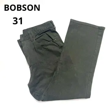 BOBSON (밥슨) CHESSKING 시리즈 스트레이트 팬츠 그린 계열