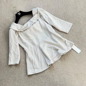 미사용 택 포함 세실 맥비 튜닉 리본 비쥬 베이지 M