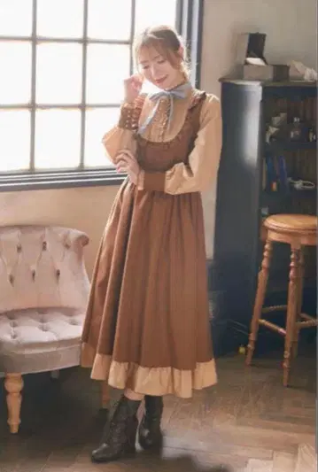 Areeam 원더풀 스토리 프릴 원피스 레이디