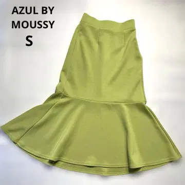 AZUL BY MOUSSY 라이트 그린 머메이드 플레어 스커트 S